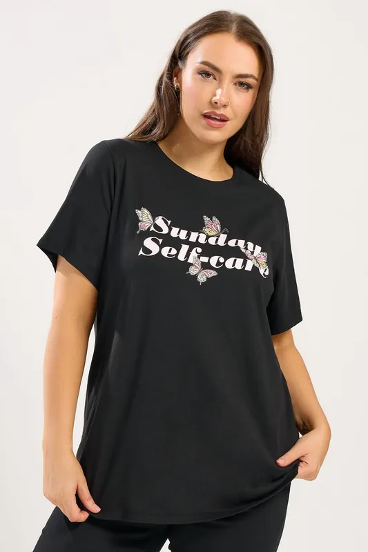 Embroidered Butterfly T-Shirt