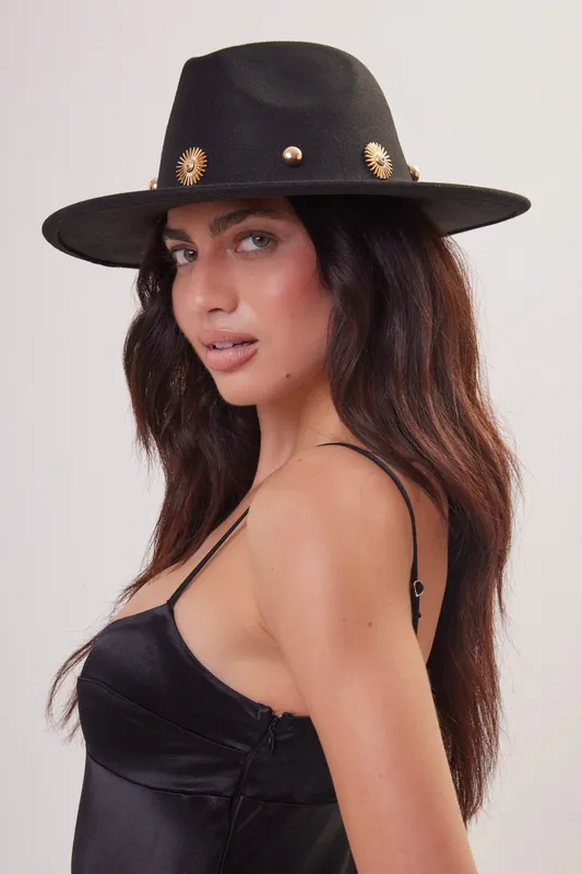 Fedora with Studs - My Accessories London