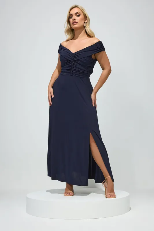 Gathered Front Maxi Dress - Yours