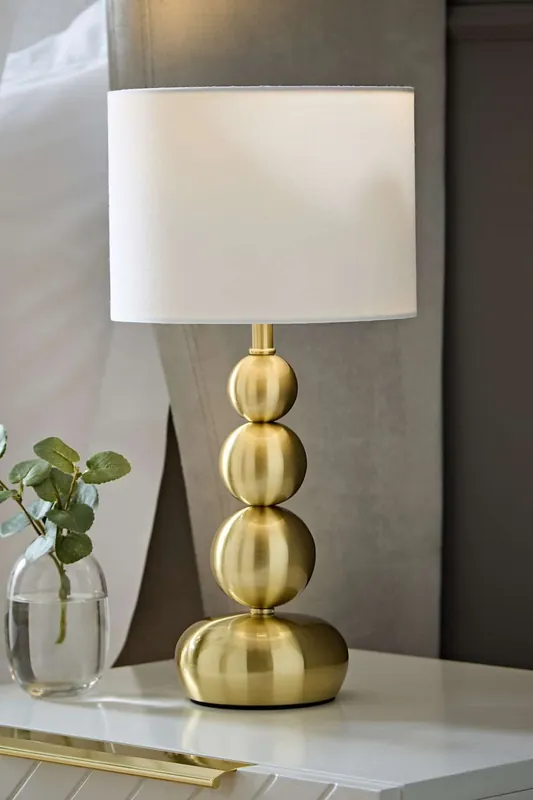 Marissa Stacked Ball Table Lamp Light - ValueLights