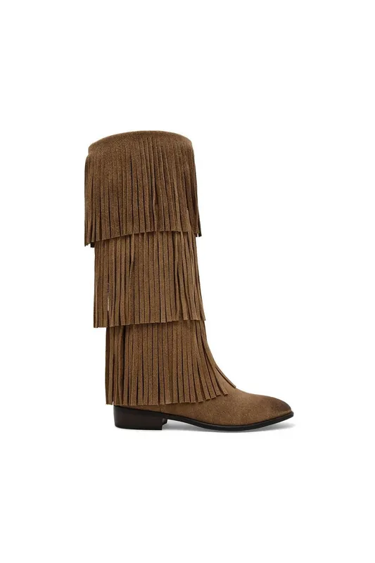 Spur Boot Brown' Suede Boots - STEVE MADDEN