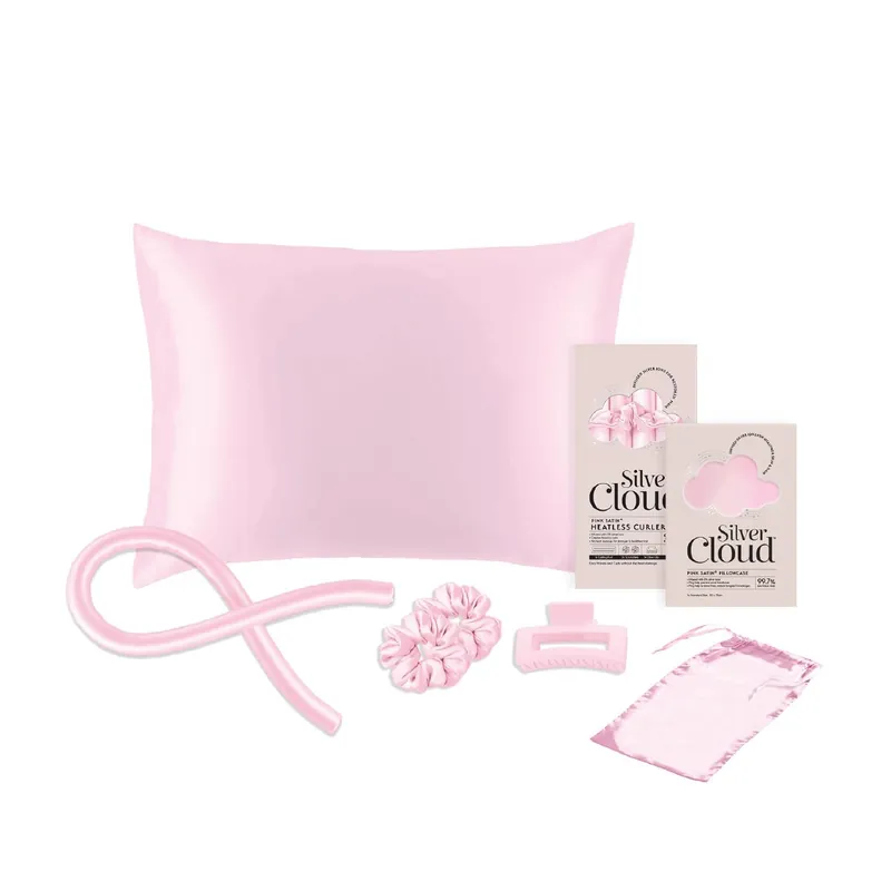 Silver Cloud Silver Ion Infused Curl & Dream Set - Pink