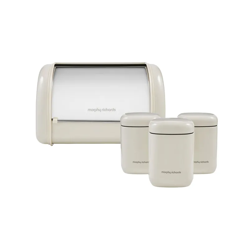 Cream Compact Bin & Cannisters Small Bundle - Morphy Richards