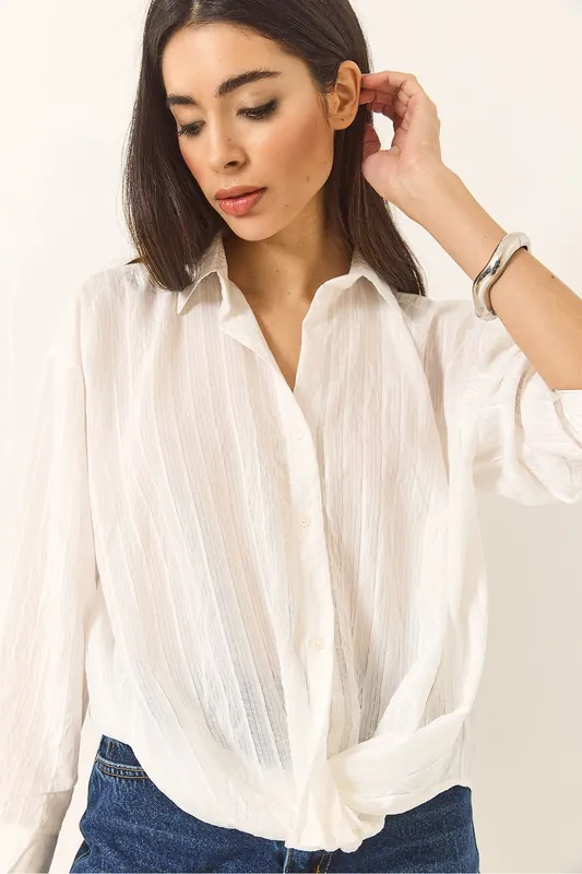 Oversized Shirt - Bianco Lucci