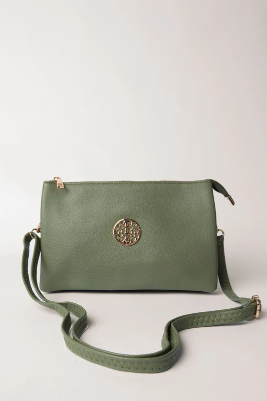 Clutch With Detachable Strap - Blue Vanilla