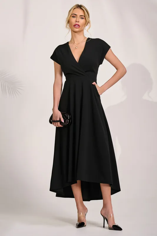 Scuba Dipped Hem Maxi Dress - Jolie Moi