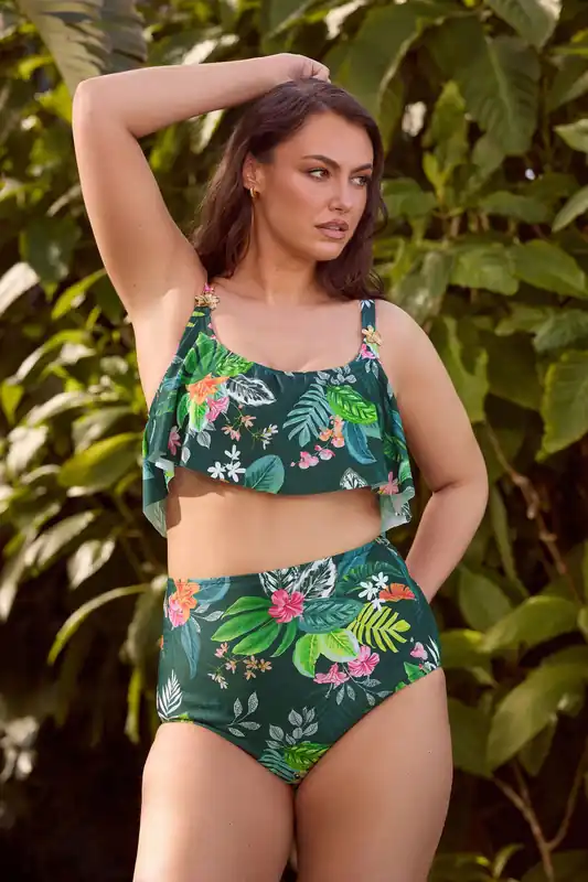 Tropical Frill Bikini Top - Yours