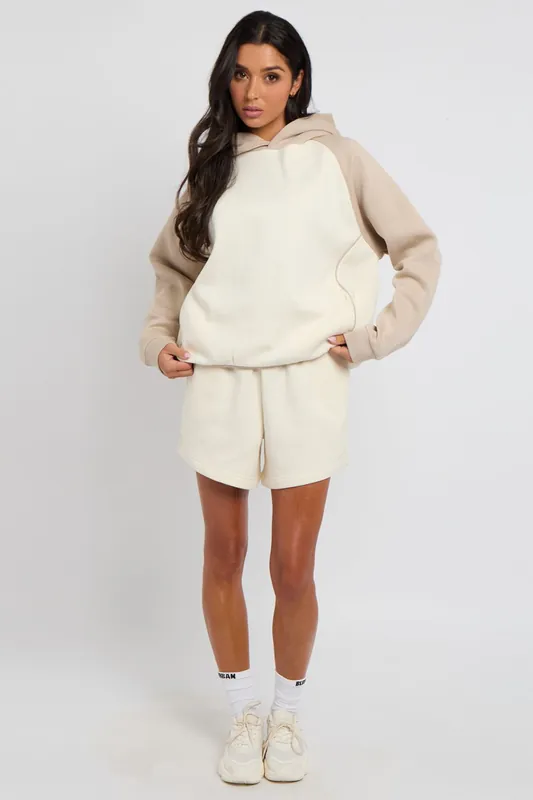 Colour Block Graphic Hoodie - Urban Bliss