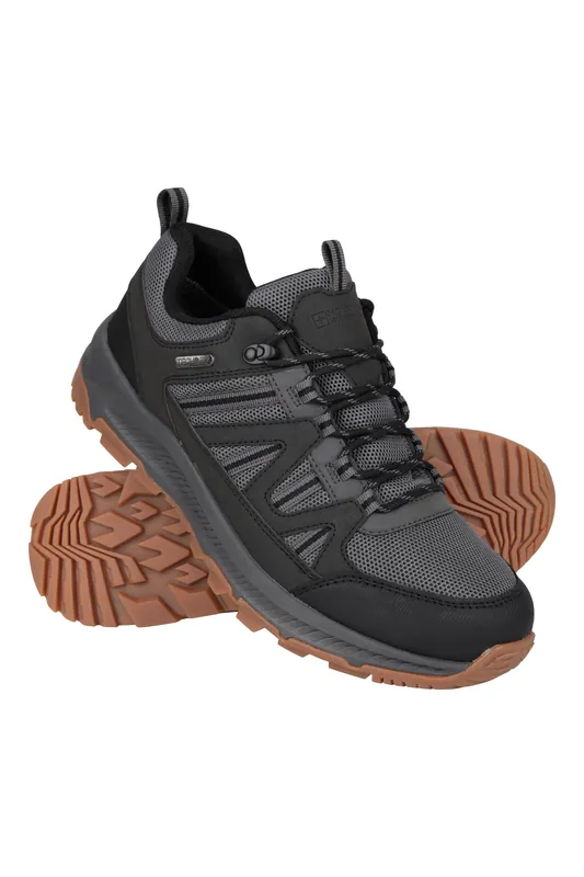 Route' Waterproof Cushioned High Traction Grip Outdoor Walking Shoes - Mountain Warehouse