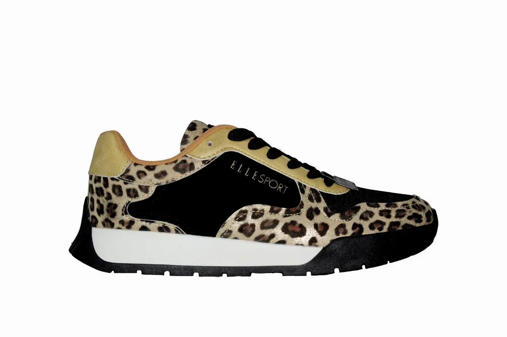 Leopard Print Fashion Trainers - Elle Sport