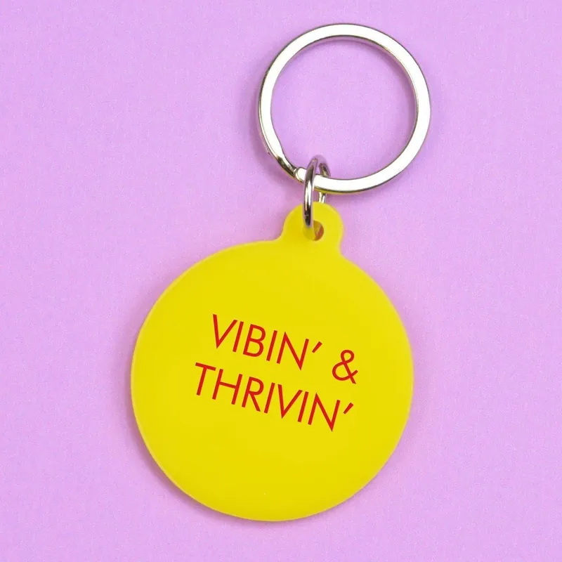 Vibin' & Thrivin' Keyring - Flamingo Candles