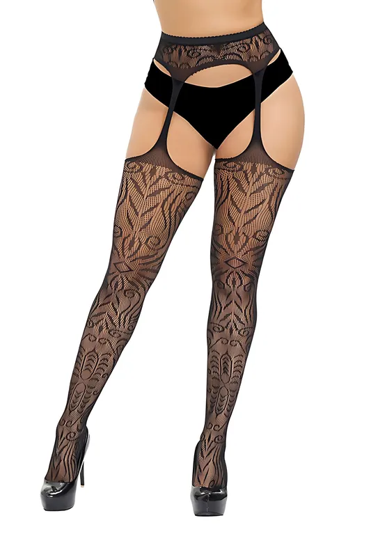 Plus Size Suspender Pantyhose - Loving Joy