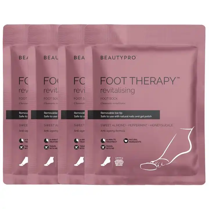 Foot Therapy Collagen Infused Bootie - Pack Of 4