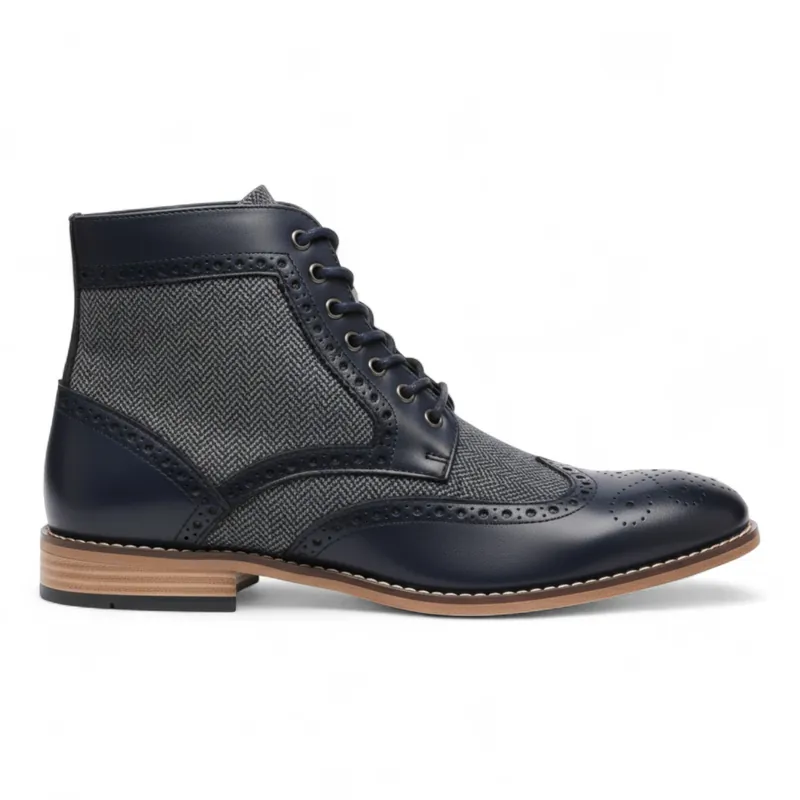 Wingtip Brogue Ankle Dress Chukka Boots - N0665