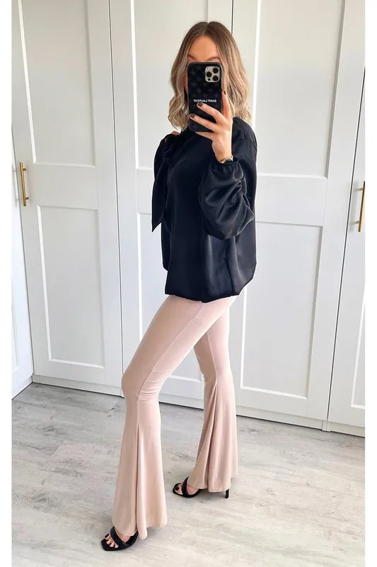 Casey Flared Casual Trousers - IKRUSH