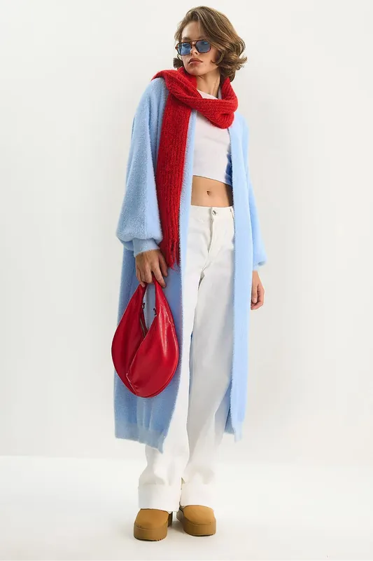 Oversize Knit Cardigan - Bianco Lucci