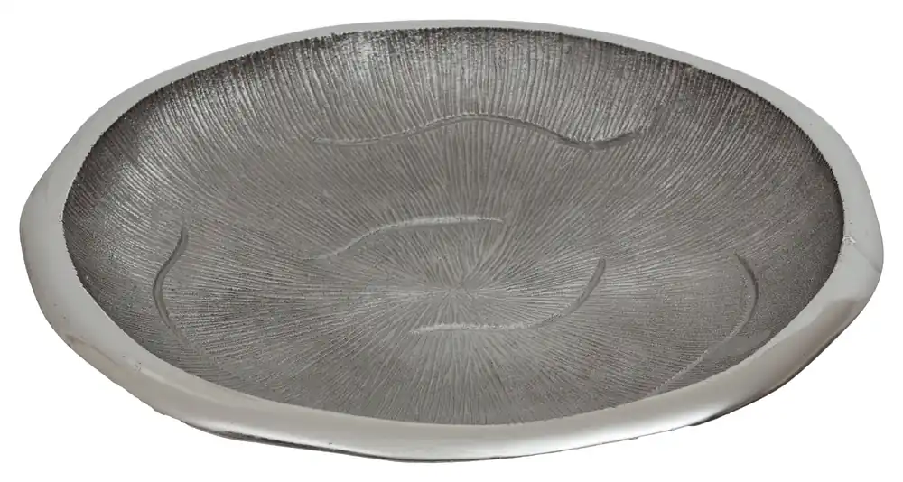 Silva Large Oak Effect Silver Bowl - Orsina