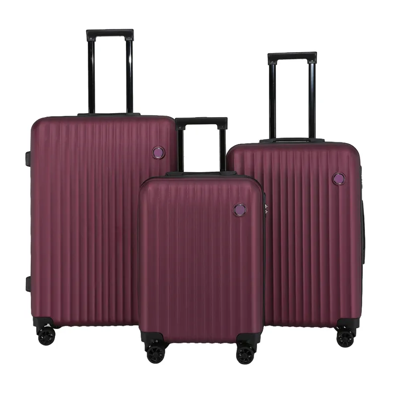 Hard Shell ABS Suitcase Set 8 Wheel Travel Case Holiday Bags - Infinity Leather