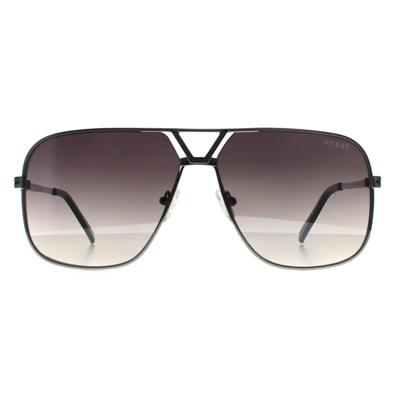 Aviator Shiny Light Nickeltin Smoke Grey Gradient GO00066 - Guess