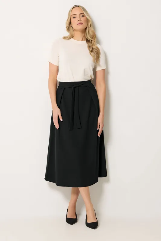 Tall Tie Waist Midi Skirt - Long Tall Sally