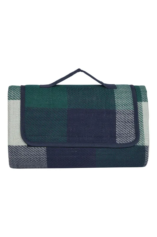 Water Resistant Durable Lightweight PVC Outdoor Check Picnic Mat - Mountain Warehouse