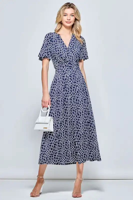 Angel Sleeve Jersey Maxi Dress - Jolie Moi