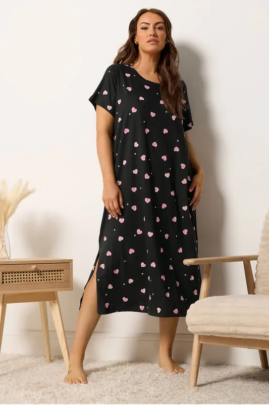 Heart Midaxi Nightdress - Yours