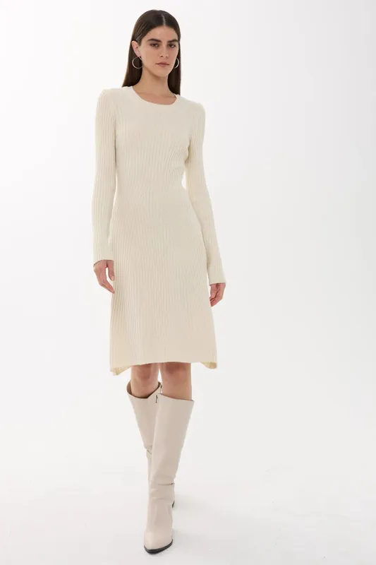Knit Crew Neck Dress - Hiccup