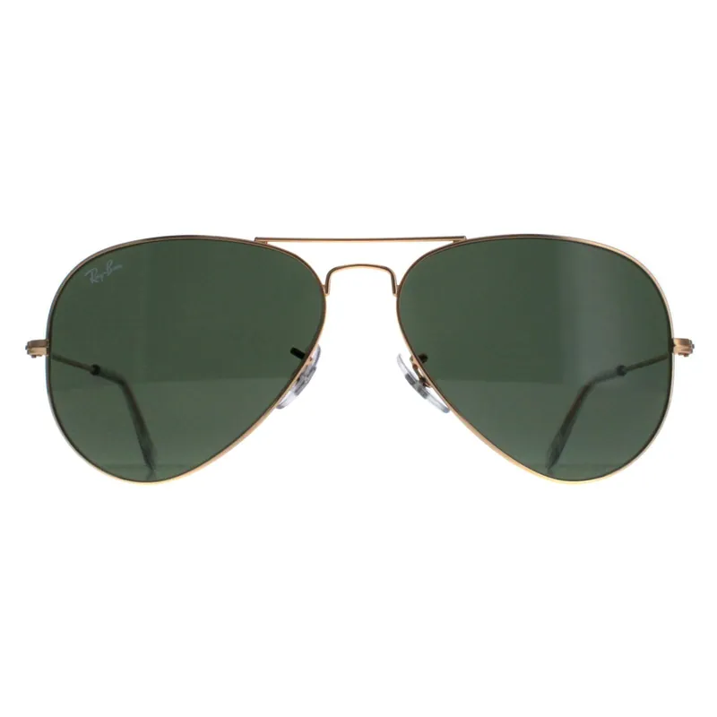 Aviator Gold Green Sunglasses - Ray-Ban