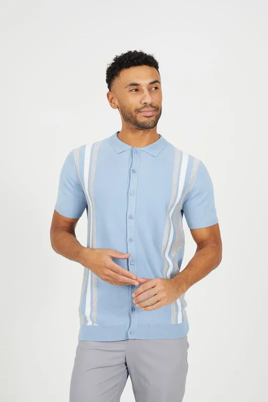 Knitted Short Sleeve Shirt - Brave Soul