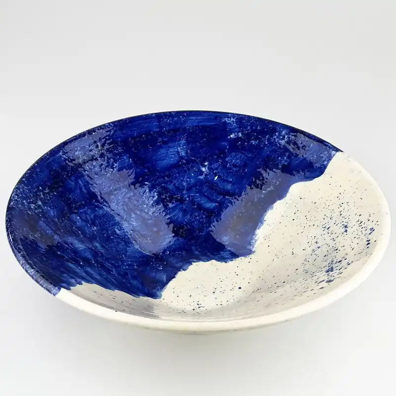 Ceramic Serving Bowl - Large - Wave