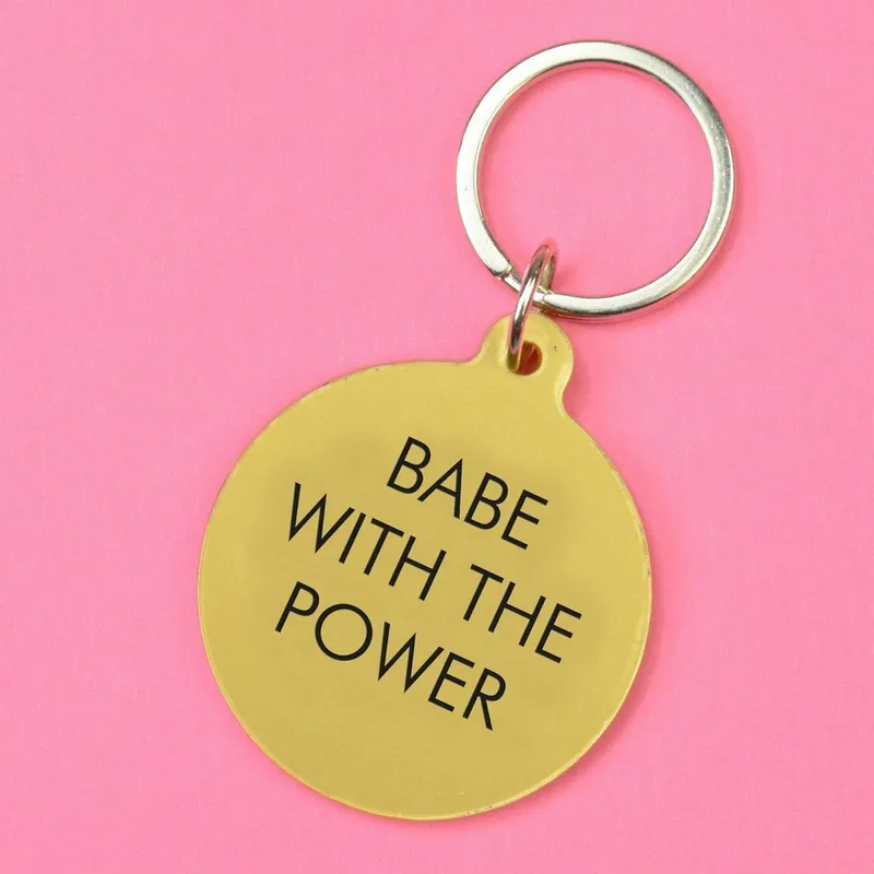 Babe with the Power Keyring - Flamingo Candles