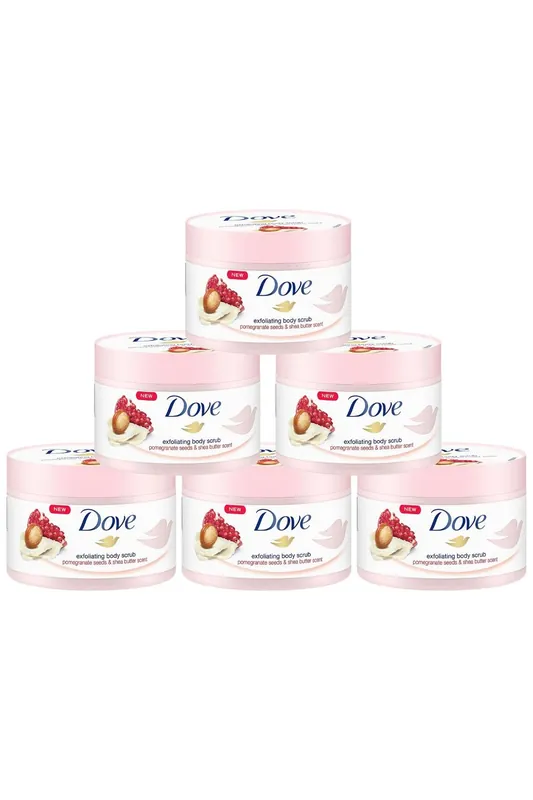 Exfoliating 'Body Scrub' with Pomegranate Seeds 225ml 6pk - Dove