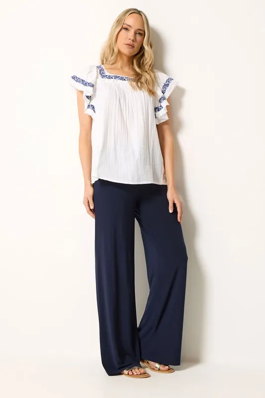 Tall Palazzo Wide Leg Trousers - Long Tall Sally