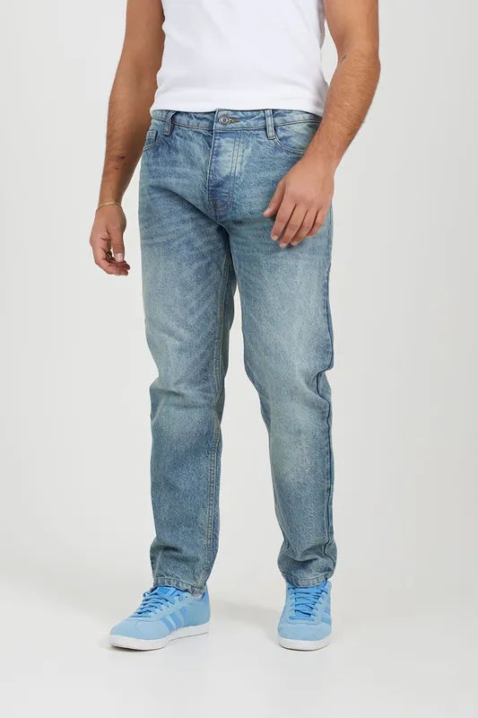Cotton Loose Fit Denim Jeans - Brave Soul
