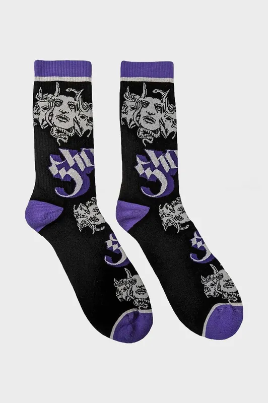Copia Band Logo Ankle Socks - Ghost