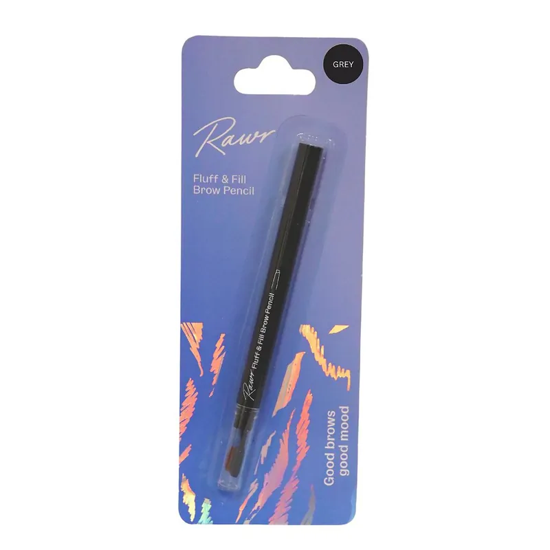 Fluff and Fill Brow Pencil Grey - Rawr Beauty