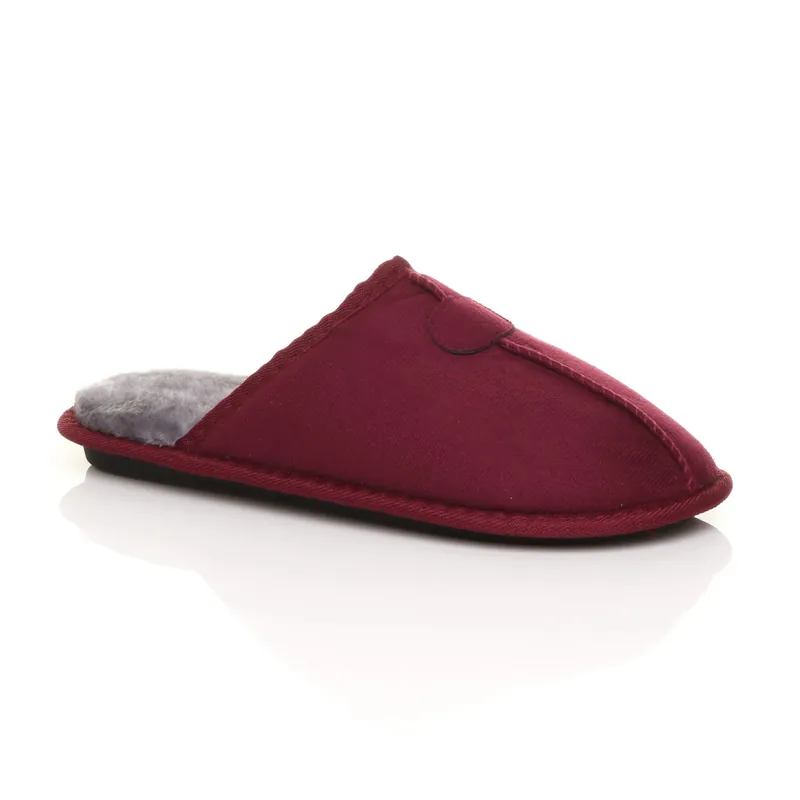 Faux Fur Mules Slippers - AJVANI