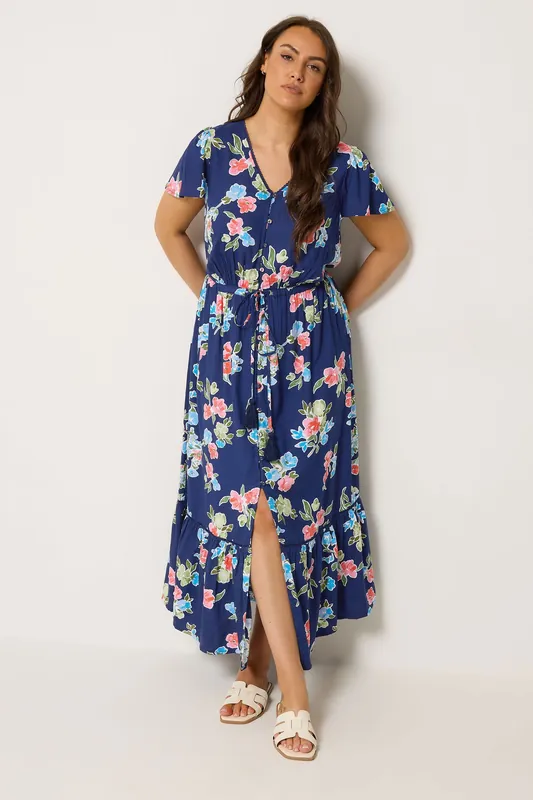 Floral Print Maxi Dress - Yours