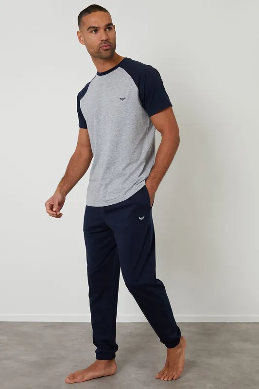 Raglan Short Sleeve Lounge Set - Threadbare