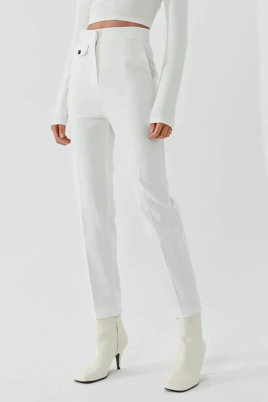 Premium Tailored Straight Leg Pant with Pocket Detail - Hiccup
