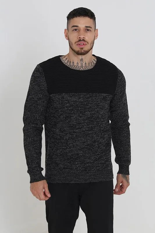 Crew Neck Chunky Knit Jumper - Brave Soul