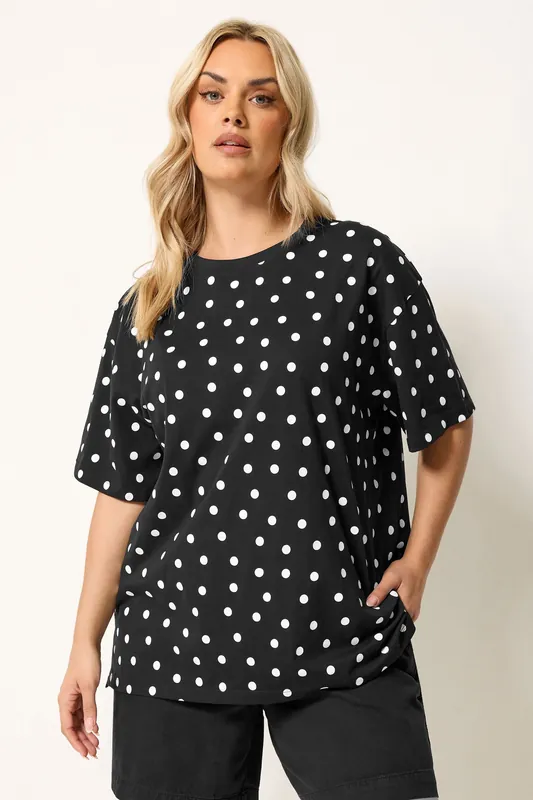 Polka Dot Oversized T-Shirt