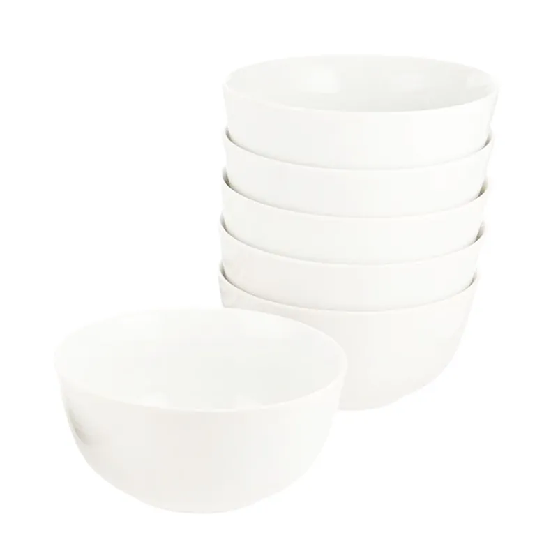 Cereal Bowls 4 Piece Tapas Bowl Set Porcelain 5.5" - Glim & Glam