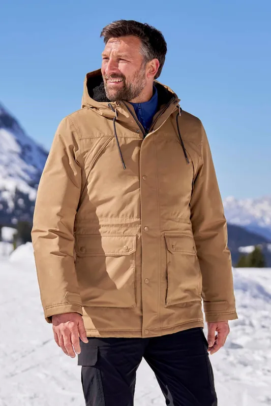 Marlow' Waterproof Warm Hooded Full Zip Winter Down Parka Jacket - Mountain Warehouse