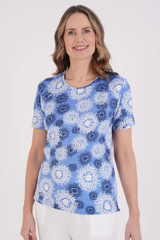 Batik Rubber Print Top - Tigi