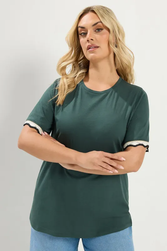 Crochet Trim T-Shirt