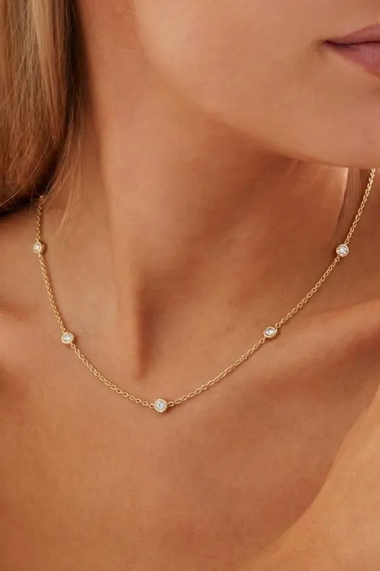 18K Gold Plated Bubble Necklace - Serla