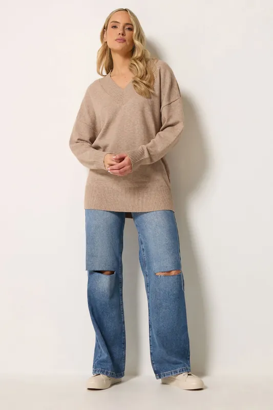 Tall Rip Knee Wide Leg Jeans - Long Tall Sally