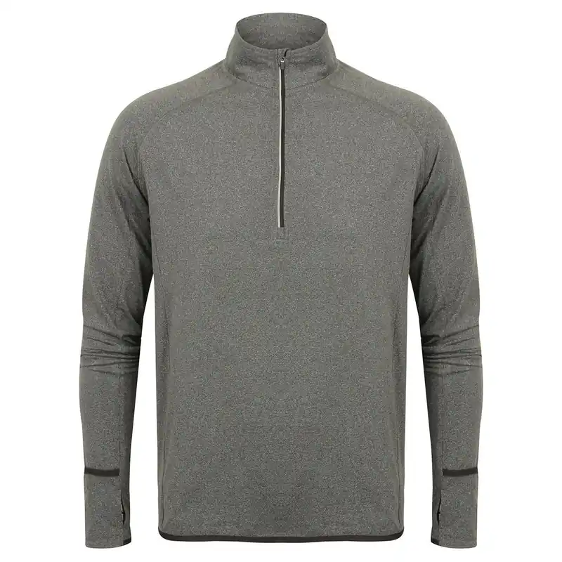 Quarter Zip Long-Sleeved Top